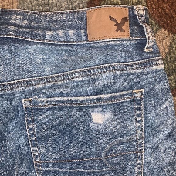 EUC UNIQUE AMERICAN EAGLE HI-RISE SHORTIE SIZE 8 - Picture 6 of 6